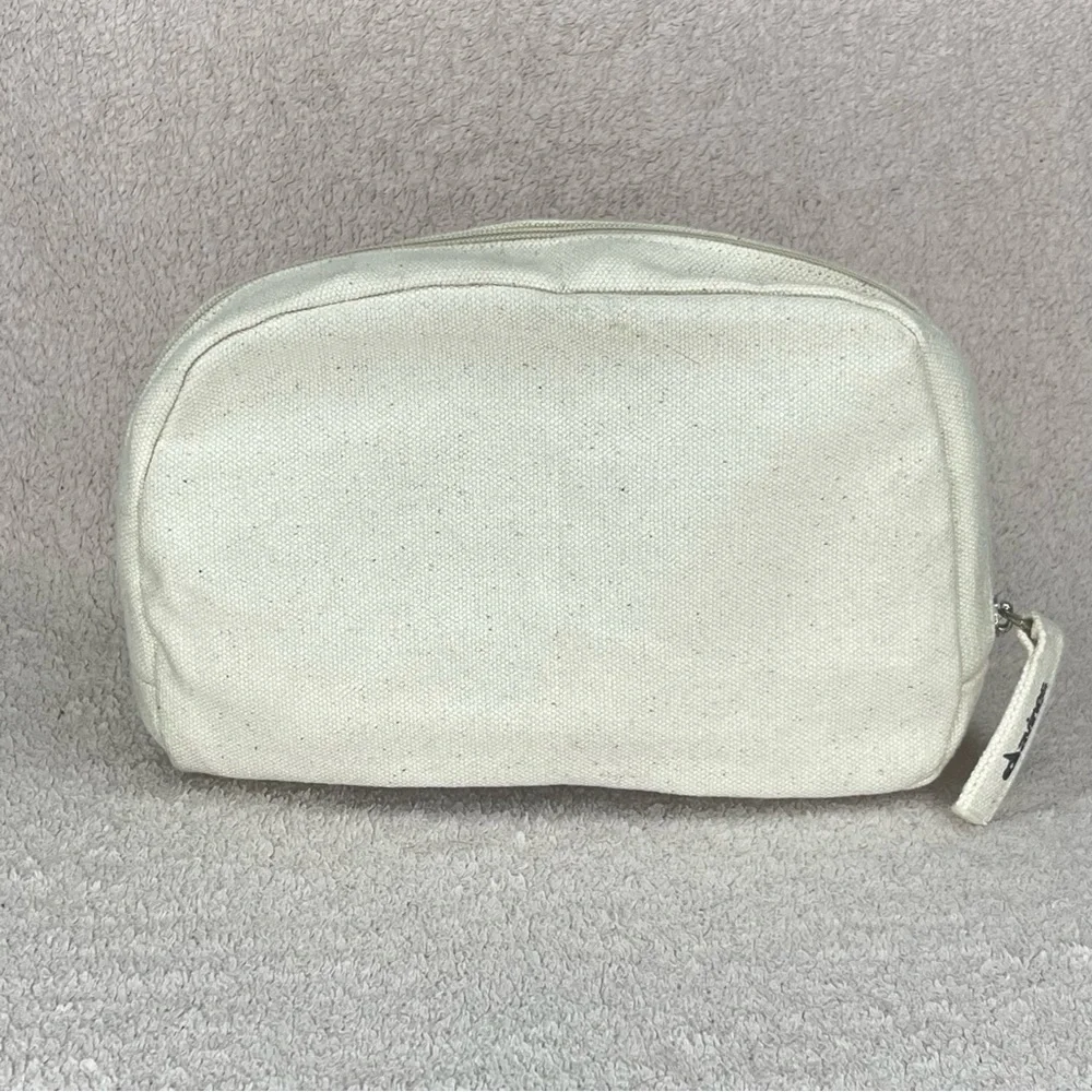 Davines Cotton Cosmetic Dopp Kit Makeup Bag-Ivory-All You Need Apart From Love - Picture 2 of 12